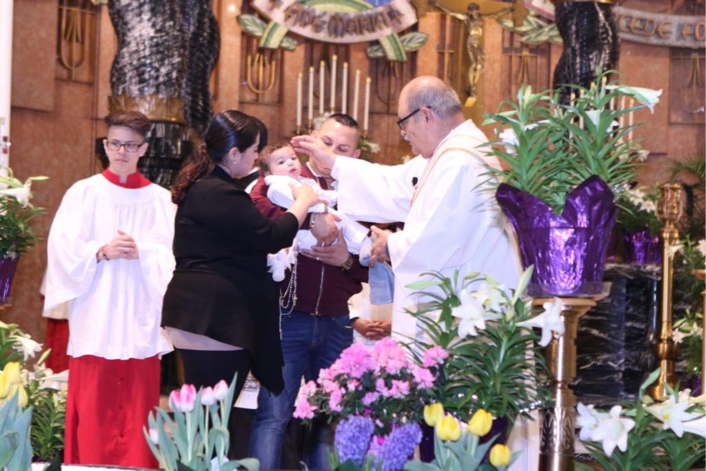 Easter Vigil 2018 Baptism of baby boy
